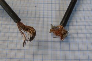 Bad Starter Cable  at motorcycle wiring specialist in Cheltenham and Gloucestershire